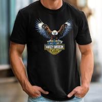 Product Bikergod Harley Davidson Skull T-Shirt Design 2D Full Printed Sizes S - 5XL - DHTSHL27