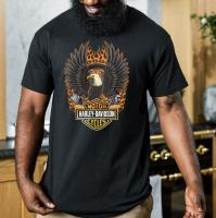 Product Bikergod Harley Davidson Skull T-Shirt Design 2D Full Printed Sizes S - 5XL - DHTSHL38