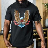 Product Bikergod Harley Davidson Skull T-Shirt Design 2D Full Printed Sizes S - 5XL - DHTSHL45