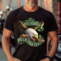 Product Bikergod Harley Davidson Skull T-Shirt Design 2D Full Printed Sizes S - 5XL - DHTSHL57