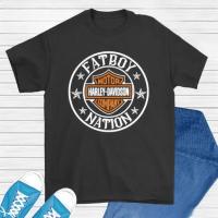 Product Bikergod Harley Davidson Fatboy Nation T-shirt, Crew-neck Sweatshirt, Hoodie, Tank Top, V-neck T-shirt Design 2D Full Printed Sizes S - 5XL - NABD177