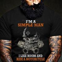 Product Bikergod Motorcycle I'm A Simple Man I Like Boobs And Ride A Motorcycle T-shirt, Crew-neck Sweatshirt, Hoodie, Tank Top, V-neck T-shirt Design 2D Full Printed Sizes S - 5XL - NABU287