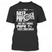 Product Bikergod Motorcycle I'm A Biker Papa T-shirt, Crew-neck Sweatshirt, Hoodie, Tank Top, V-neck T-shirt Design 2D Full Printed Sizes S - 5XL - NAJA401
